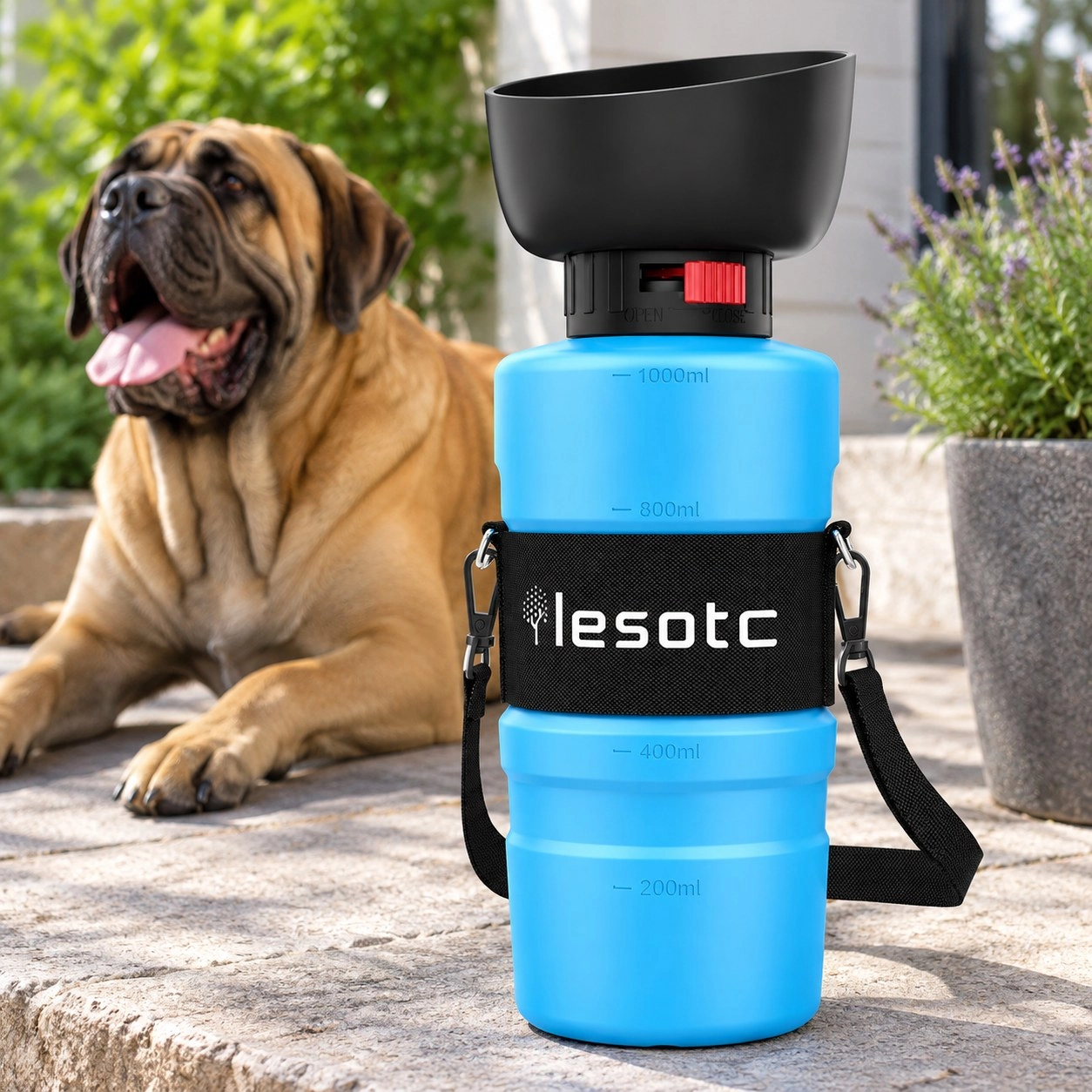 LESOTC Pet Products Bouteille d'eau portable pour chien 34oz Distributeur-3.5Gen — Gamelles, distributeurs et abreuvoirs