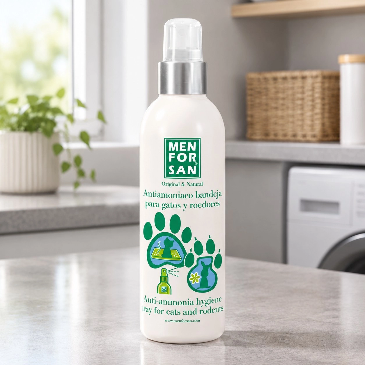 Anti-ammonia Menforsan 125 ml Chat Rongeurs Bac à litière