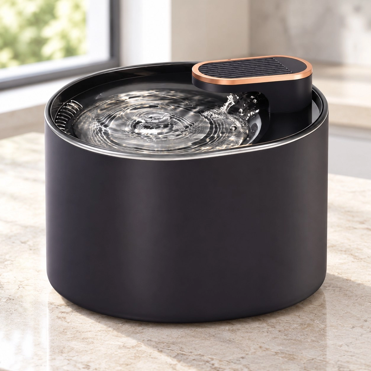 Tm Fontaine à eau automatique USB pour chat Fresh Flow — Gamelles, distributeurs et fontaines