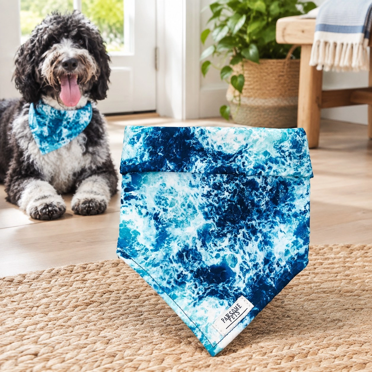 Pawsome Pets New York Bandana - Ocean blue — Vêtements pour chiens