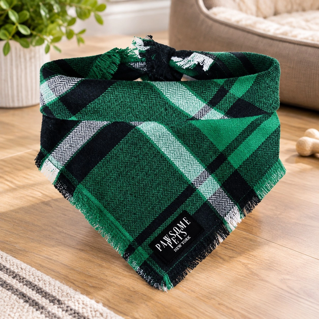 Pawsome Pets New York Bandana - Spruce — Vêtements pour chiens
