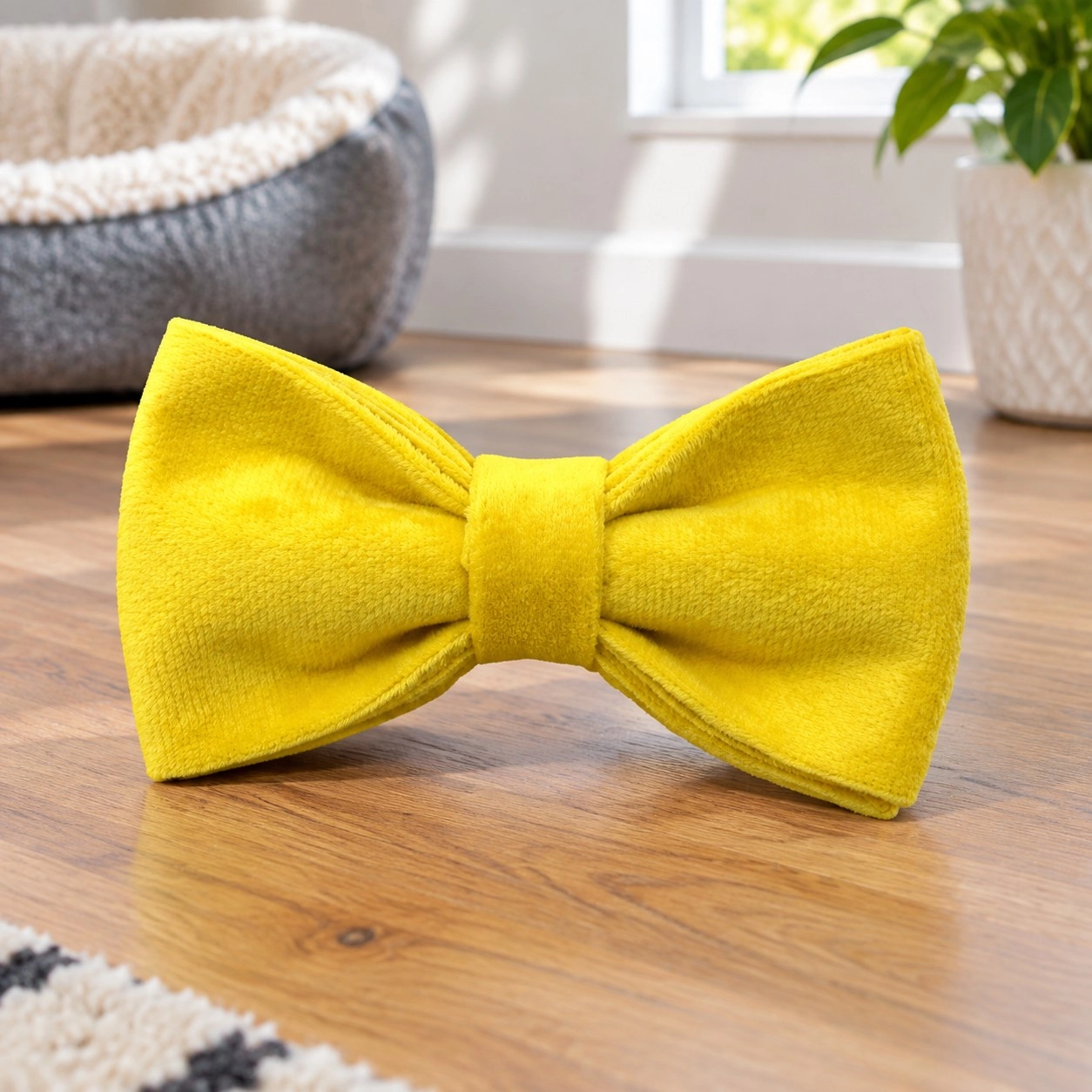 Bowtie - Bright yellow — Bandanas, bows and coats