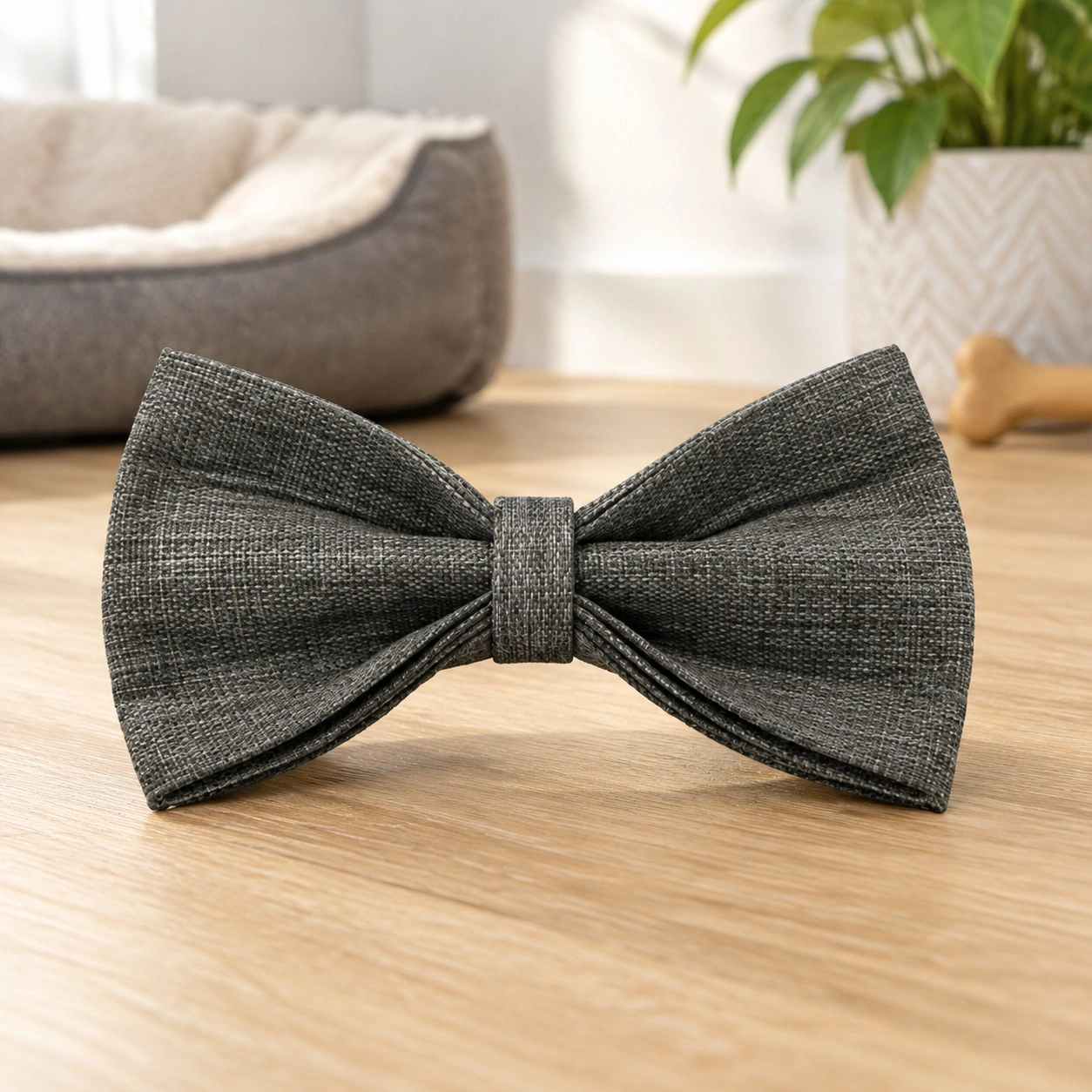 Pawsome Pets New York Nœud papillon - Gris foncé — Vêtements pour chiens