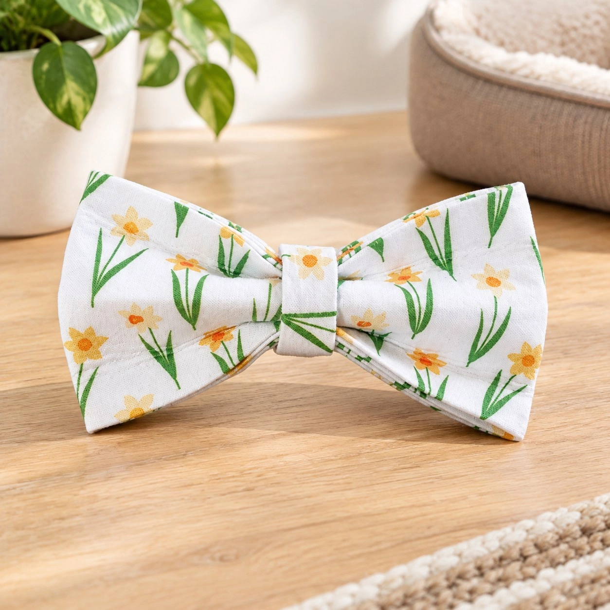 Pawsome Pets New York Nœud papillon - Petite fleur jaune — Vêtements pour chiens