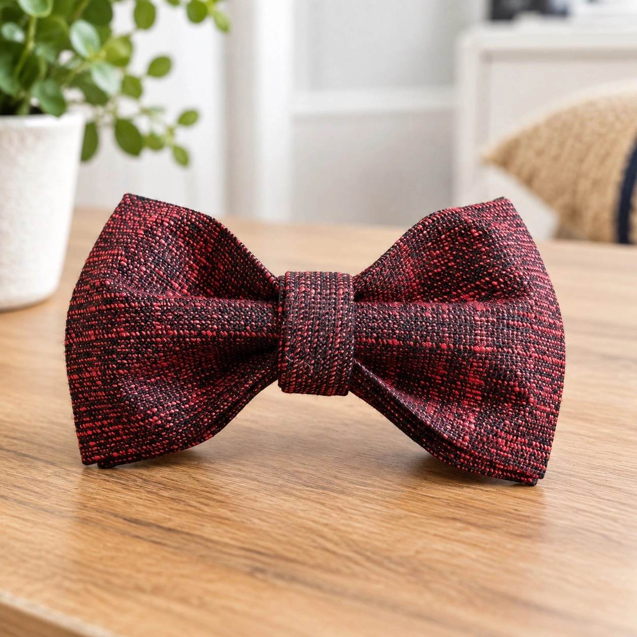 Pawsome Pets New York Nœud papillon - Rouge noir — Vêtements pour chiens