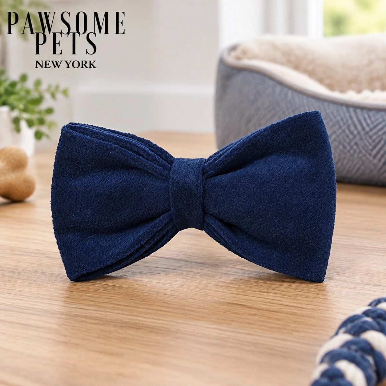 Pawsome Pets New York Nœud papillon - Bleu royal — Vêtements pour chiens