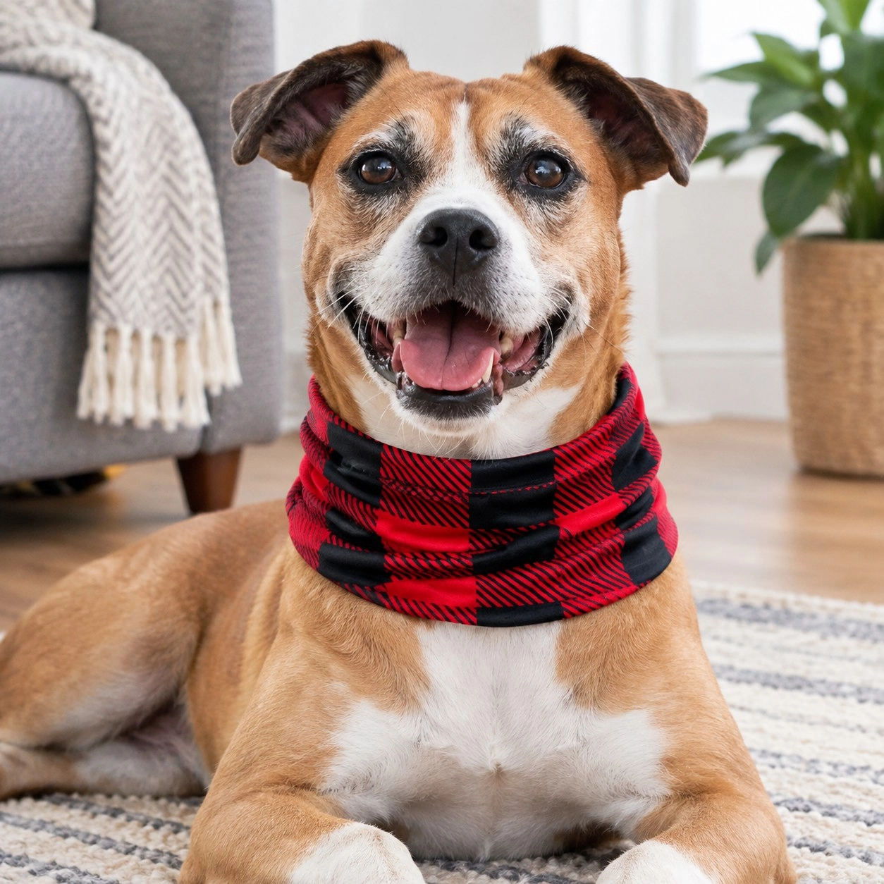 Pup Scruffs Tour de cou pour chien Buffalo Plaid — Vêtements pour chiens