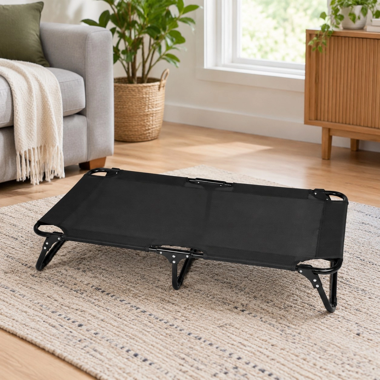 Tm Couchage pour chien rafraîchissant avec housse lavable et pliable — Paniers et caisses