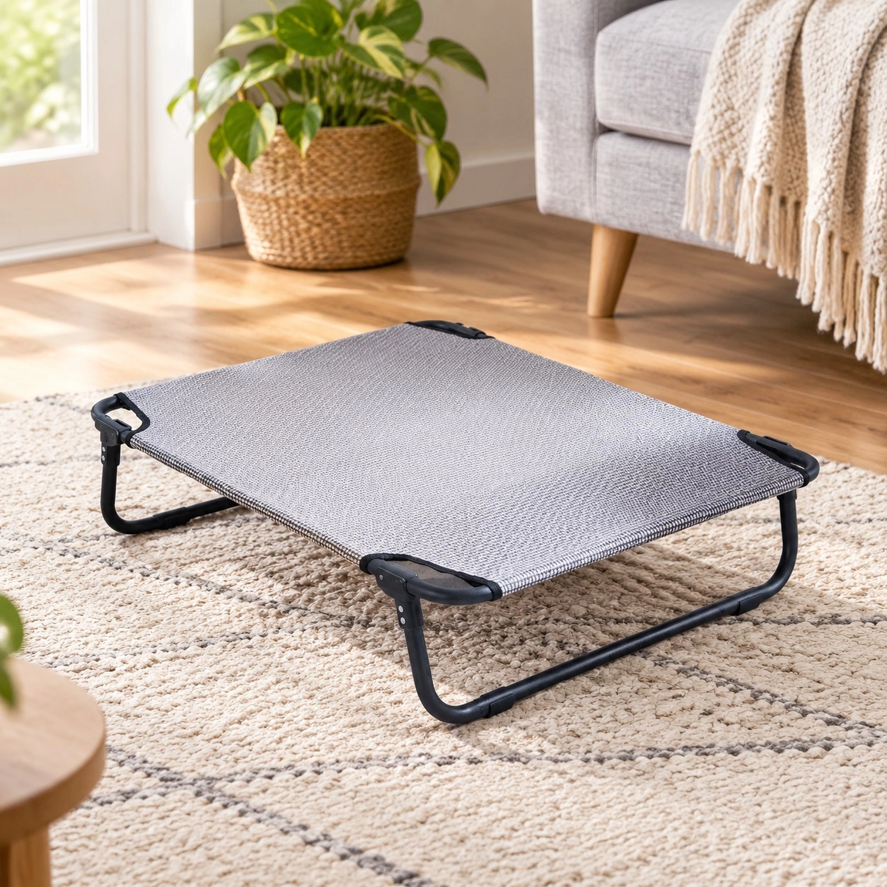Tm Lit pliable pour animal avec coussin amovible — Paniers et caisses
