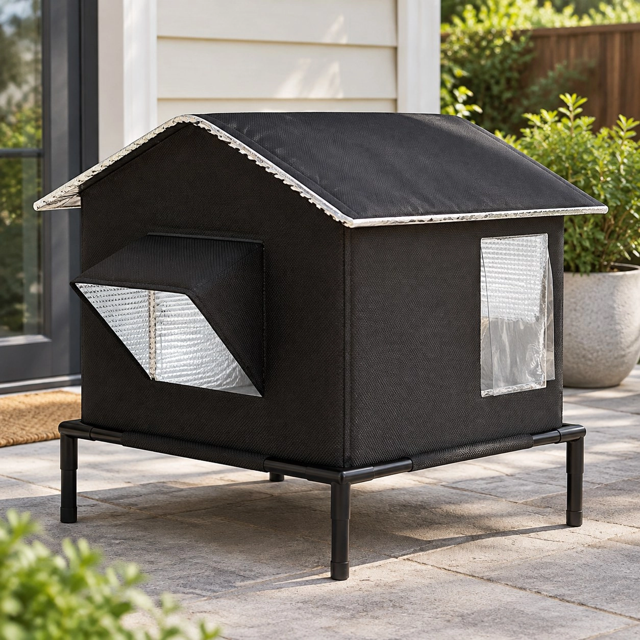 Tm Refuge extérieur pour chats Four Seasons avec boîte à glace — Arbres à chat et griffoirs