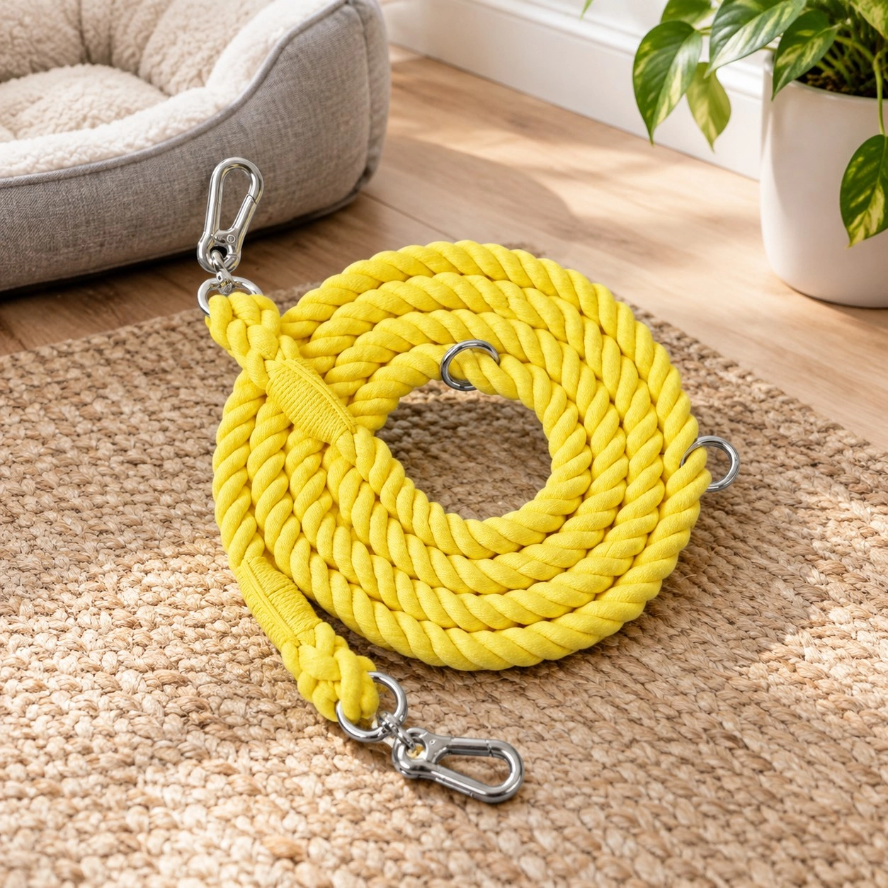 Pawsome Pets New York Laisse en corde pour chien mains libres - Autumn garden — Colliers, laisses et harnais