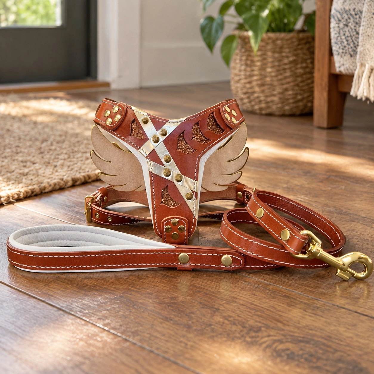 Bestia "Hermes" Set- harnais & laisse — Colliers, laisses et harnais