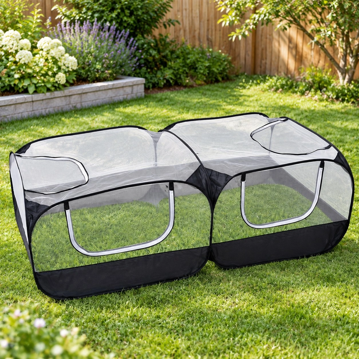 Tm Grande tente de cage pliable pour poules et animaux avec maille