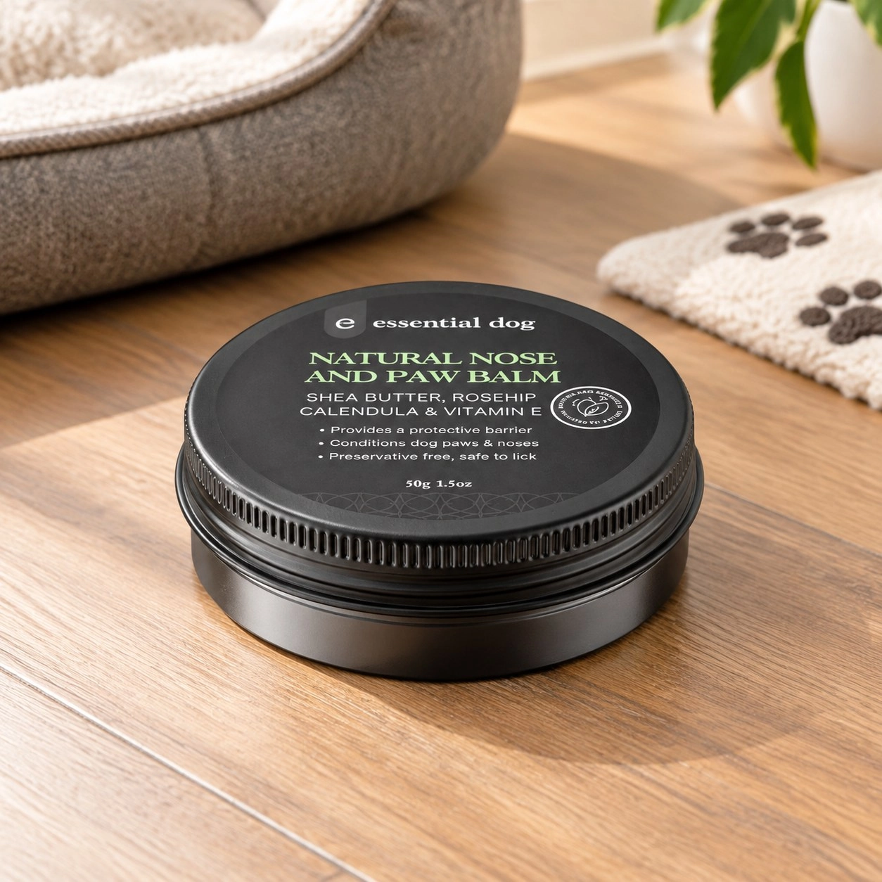 Essential Dog Baume naturel pour le nez et les pattes pour chiens 50g — Toilettage