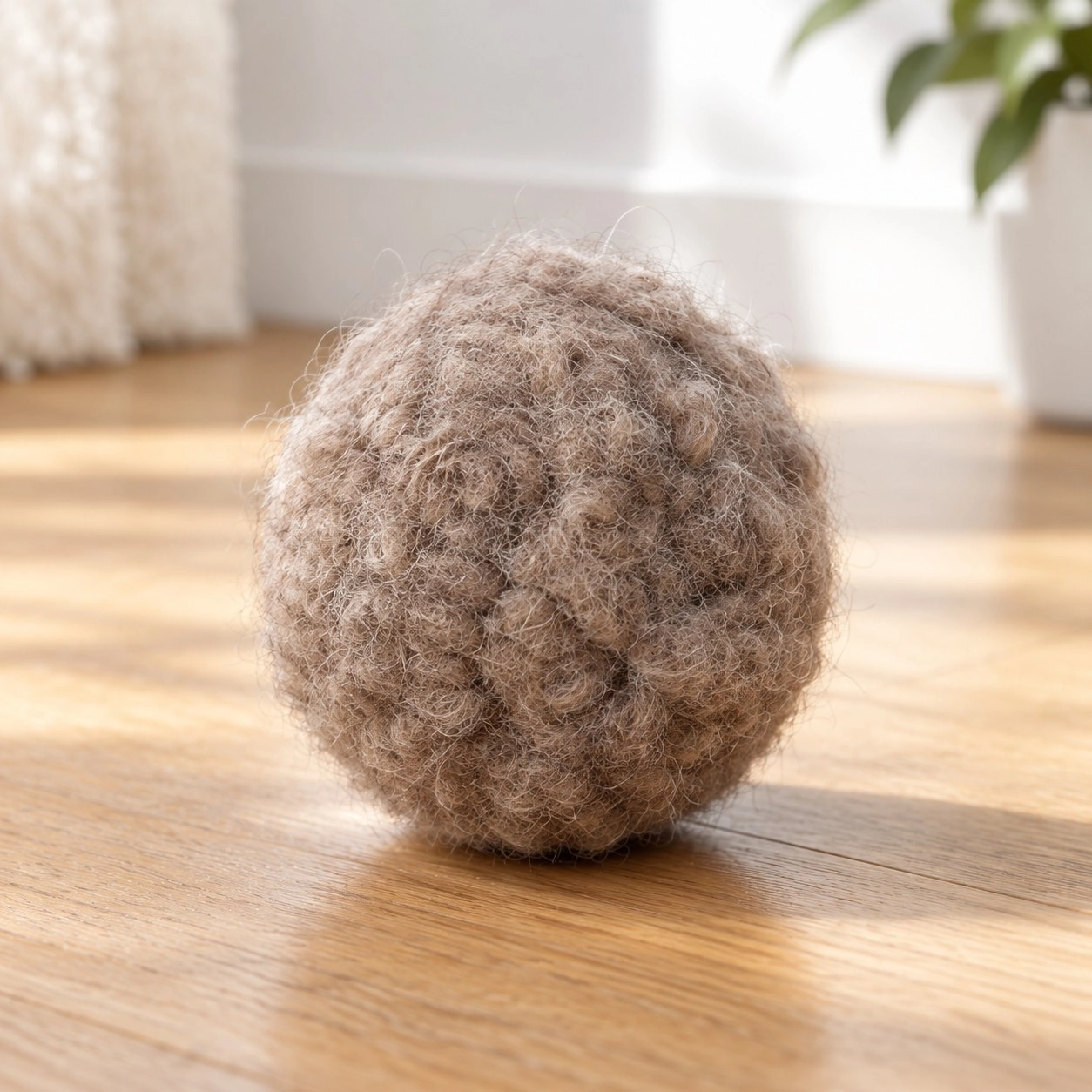 Mellow Pet Store Jouet pour chat en laine naturelle : Balle
