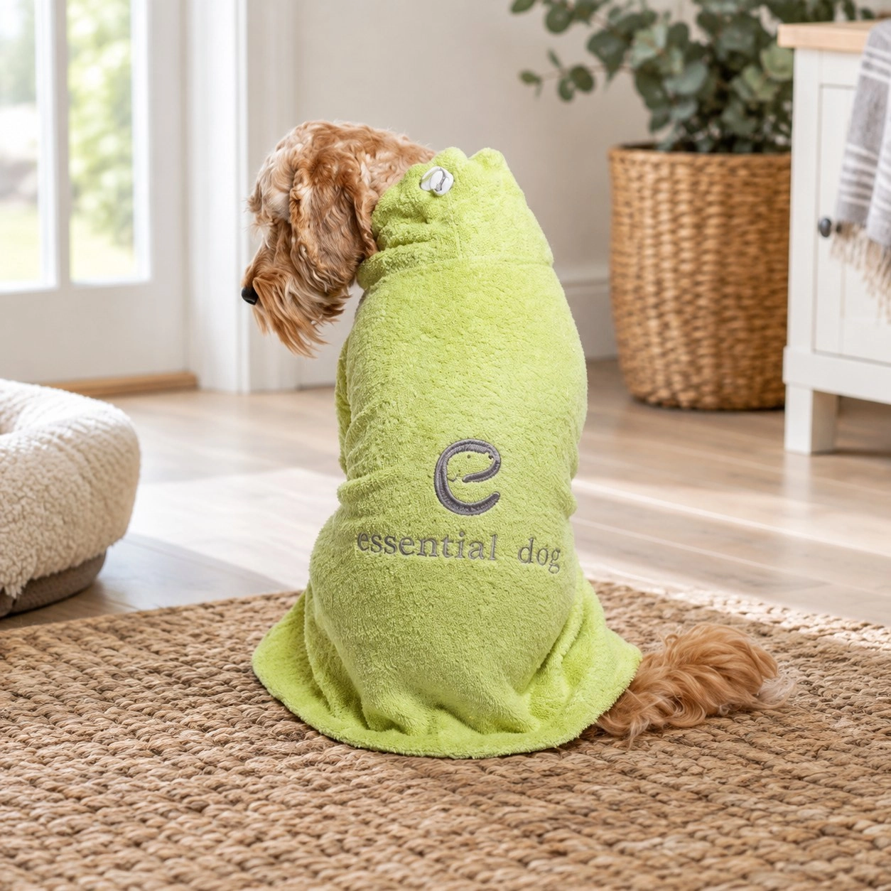 Essential Dog Peignoir de bain en bambou biologique pour chien (XS - XL) ÉDITION LIMITÉE — Vêtements pour chiens