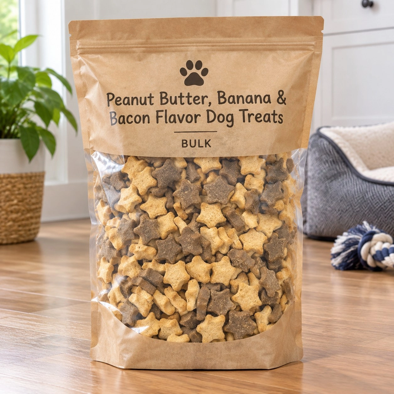 BeyondWhiskers Friandises pour chien au goût beurre de cacahuète, banane et bacon (EN Vrac)