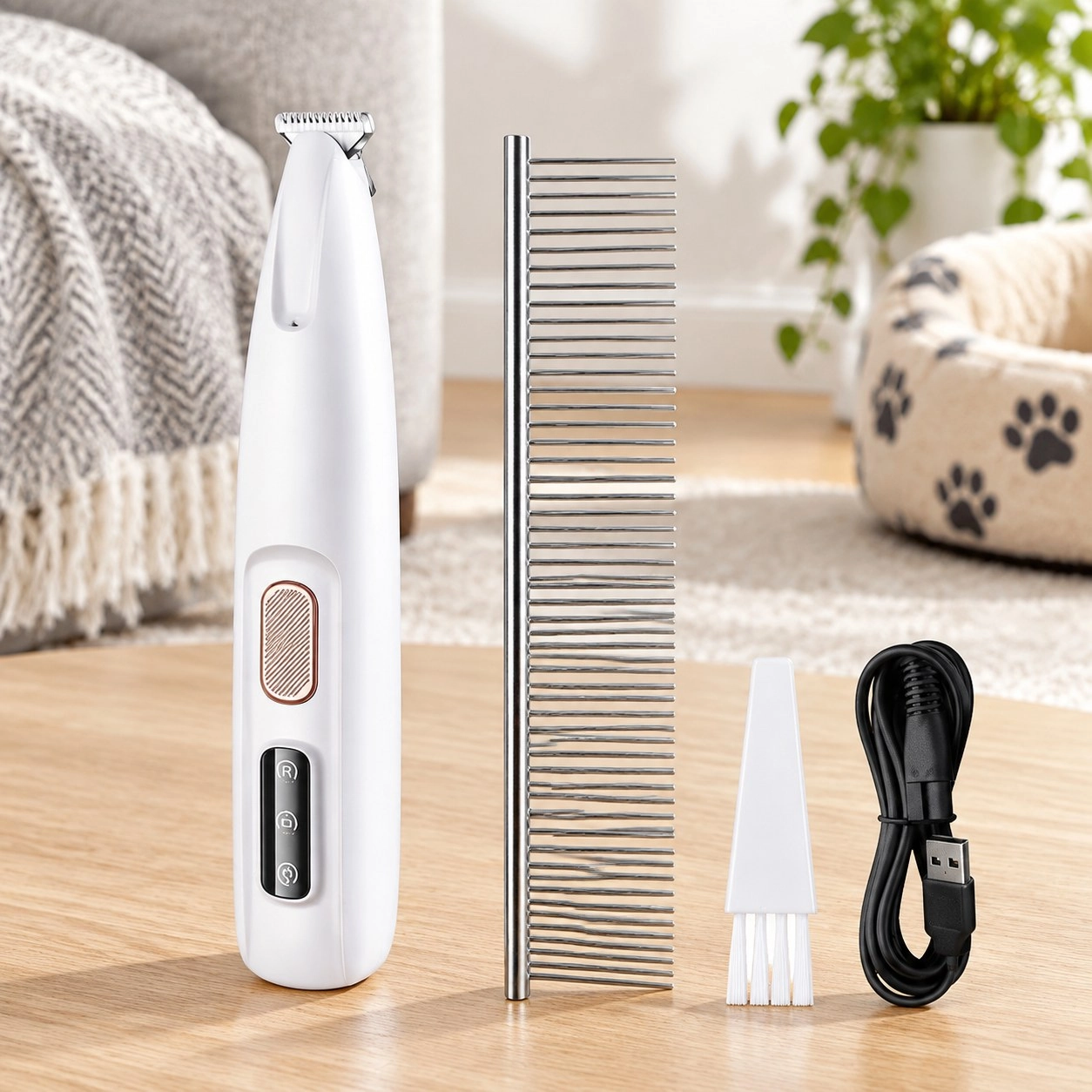 Tm Tondeuses de toilettage pour animaux avec support lumière LED