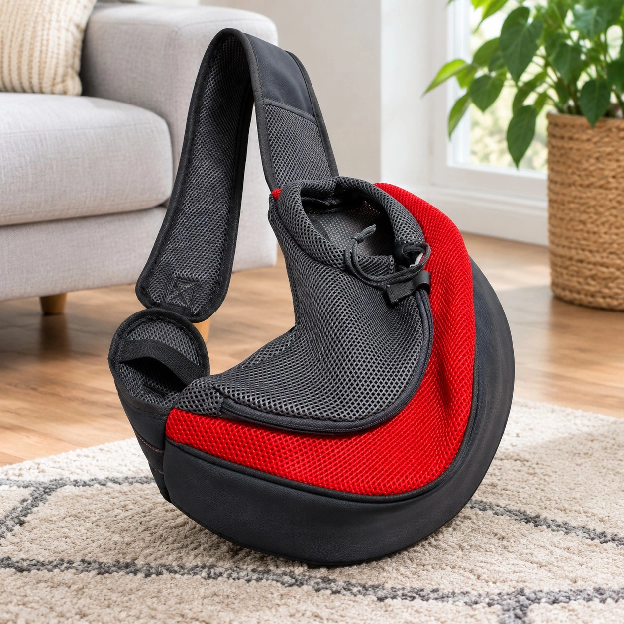 Oba Sac de transport pour chiot S/L voyage en extérieur sac bandoulière pour chien maille Oxford single sling confortable sac à main pochette — Sacs de transport, sièges auto et sacs de voyage