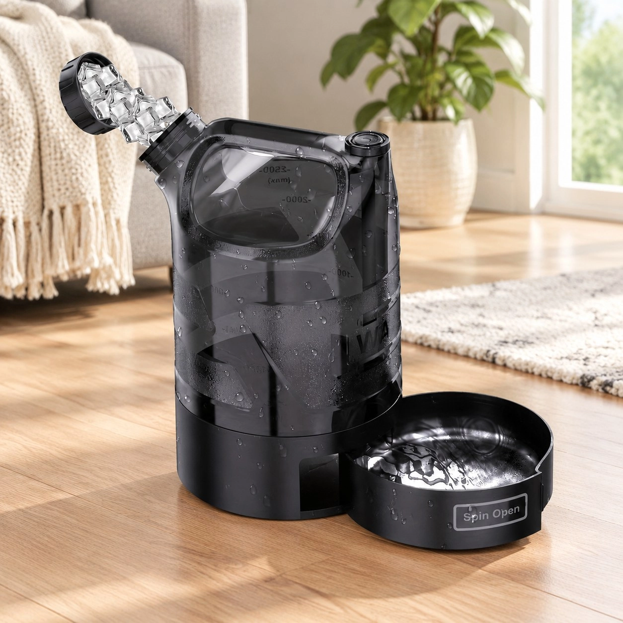 Tm Distributeur d'eau pour animal anti-fuites avec contrôle du débit double — Gamelles, distributeurs et abreuvoirs