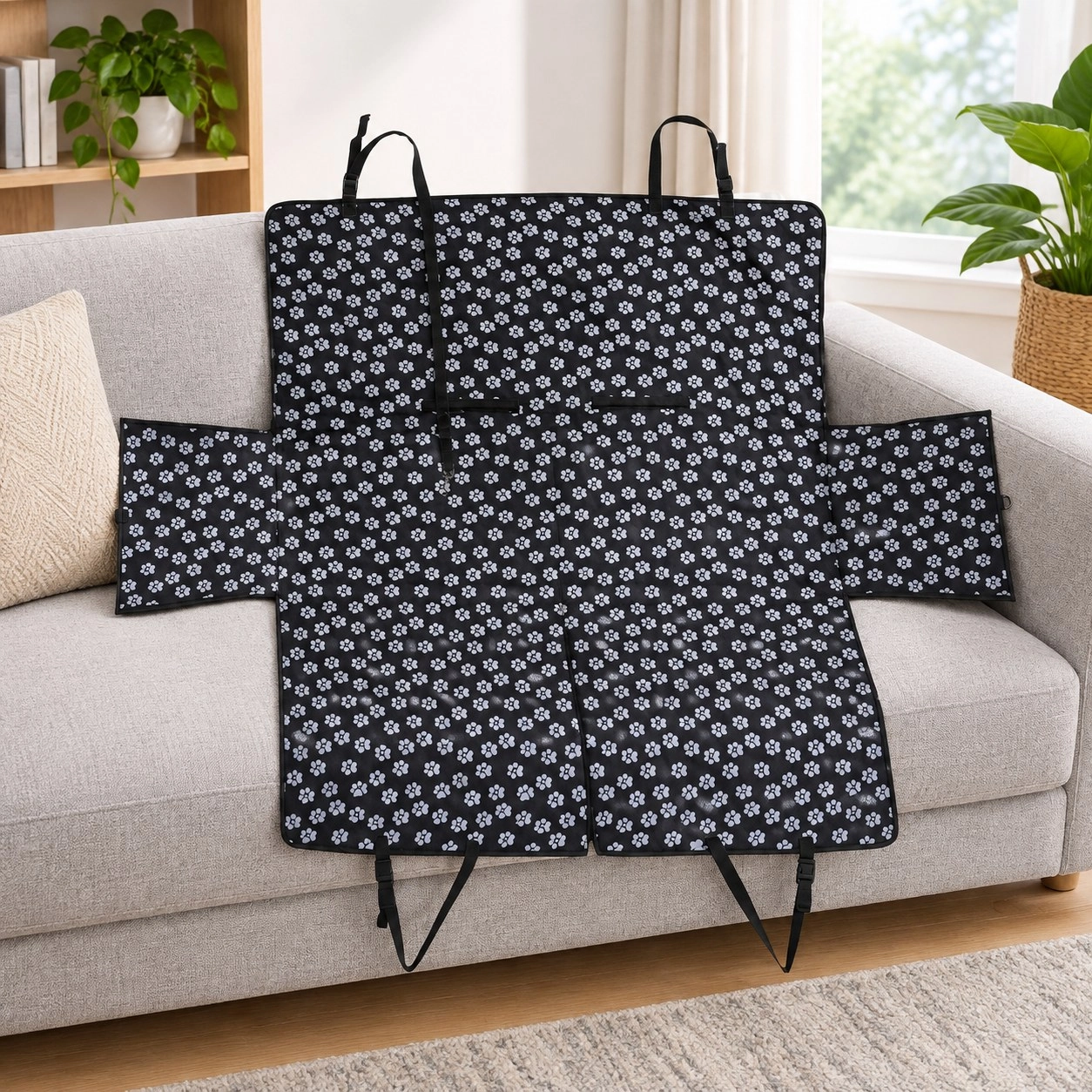 Oba Housse de protection de siège arrière imperméable pour animal — Paniers et caisses