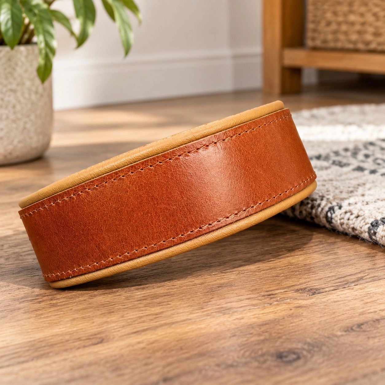 Plain "Style" collar brown — Collars, leads and harnesses