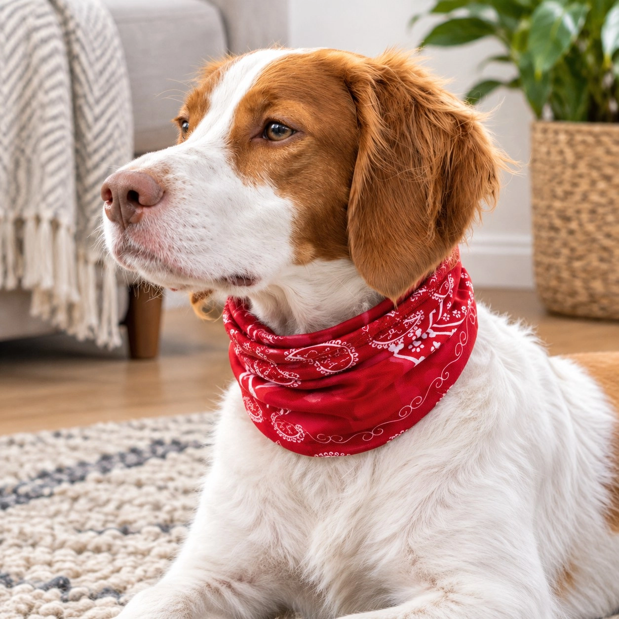 Pup Scruffs Red Bandana Pup Scruff — Vêtements pour chiens