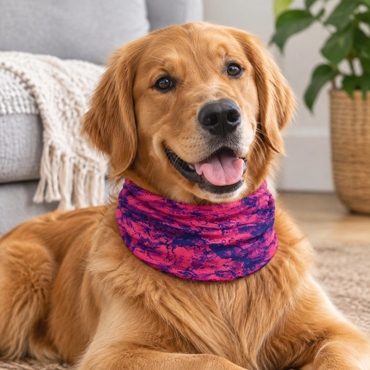 Pup Scruffs Tour de cou pour chien Rocky Road Pink — Vêtements pour chiens