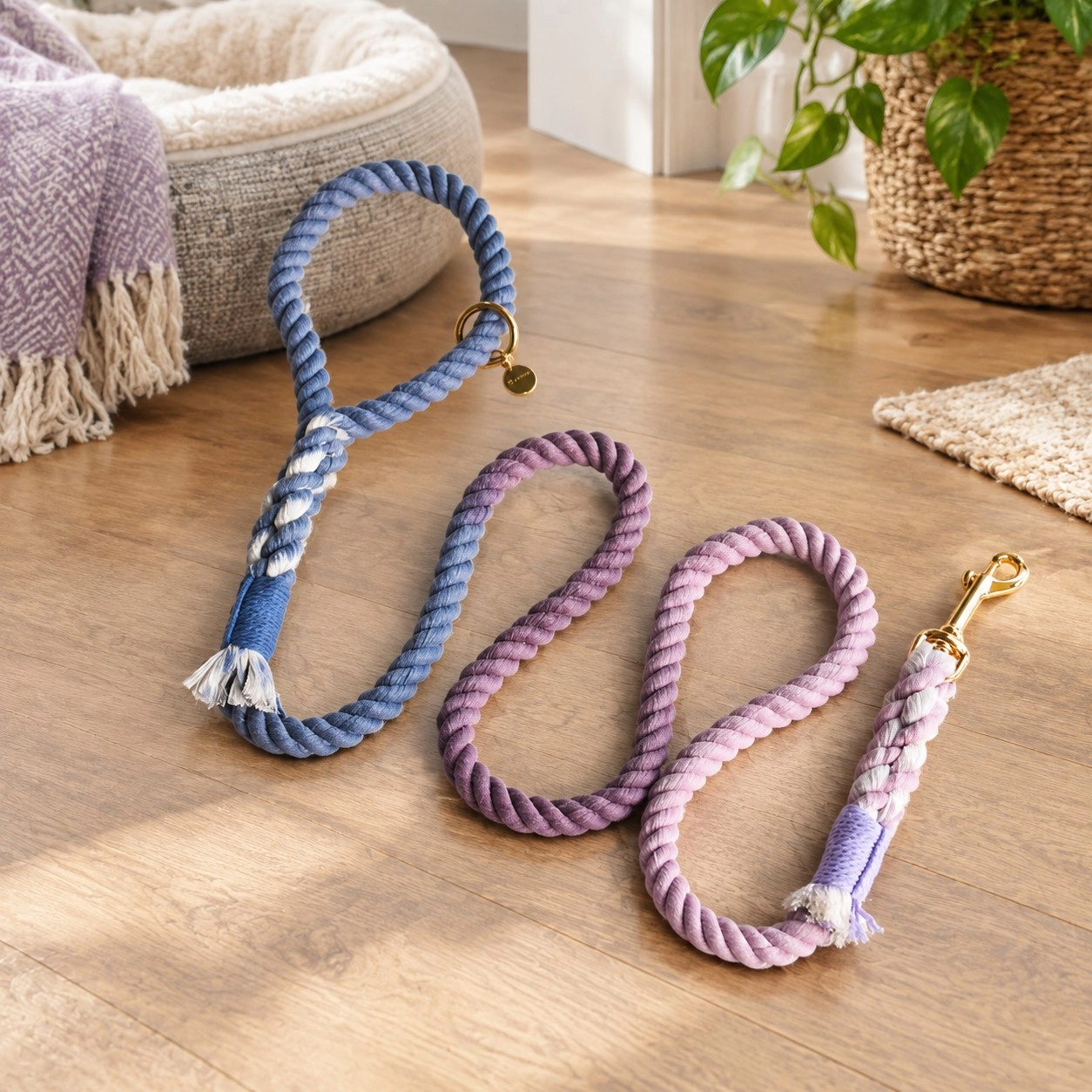 Pawsome Pets New York Laisse en corde - Beautiful violet — Colliers, laisses et harnais