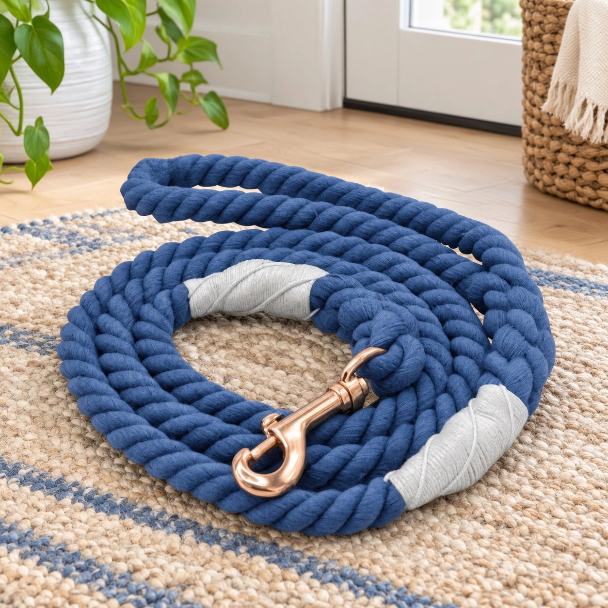 Pawsome Pets New York Laisse en corde - Bluebell — Colliers, laisses et harnais