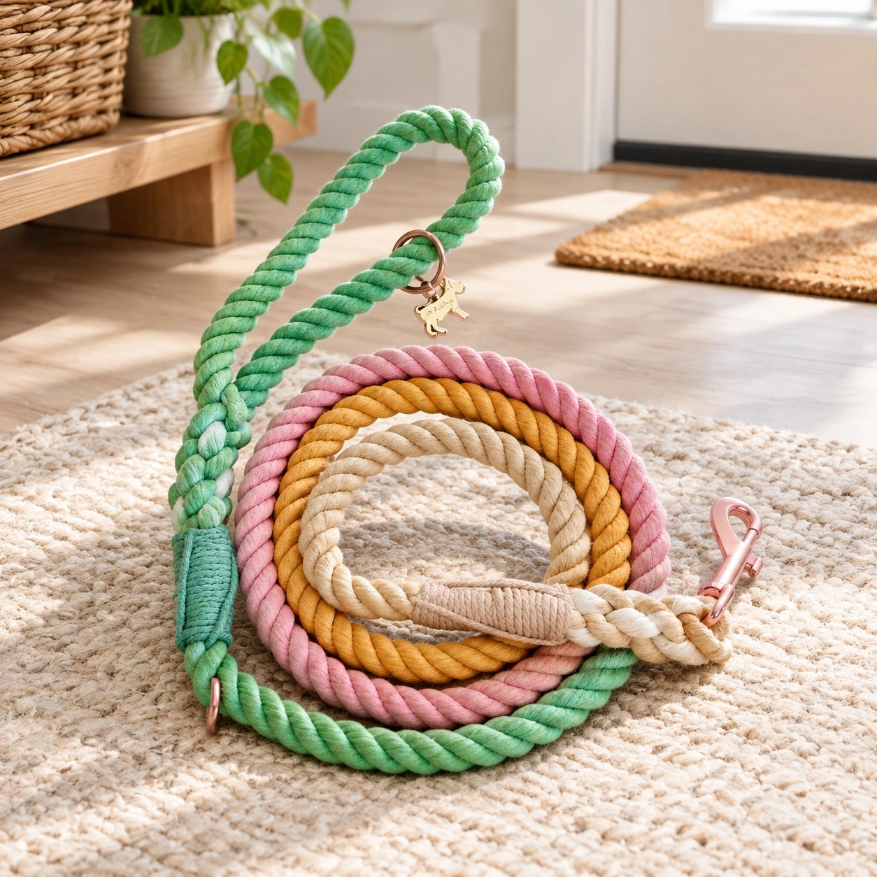 Pawsome Pets New York Laisse en corde - Bridgette — Colliers, laisses et harnais