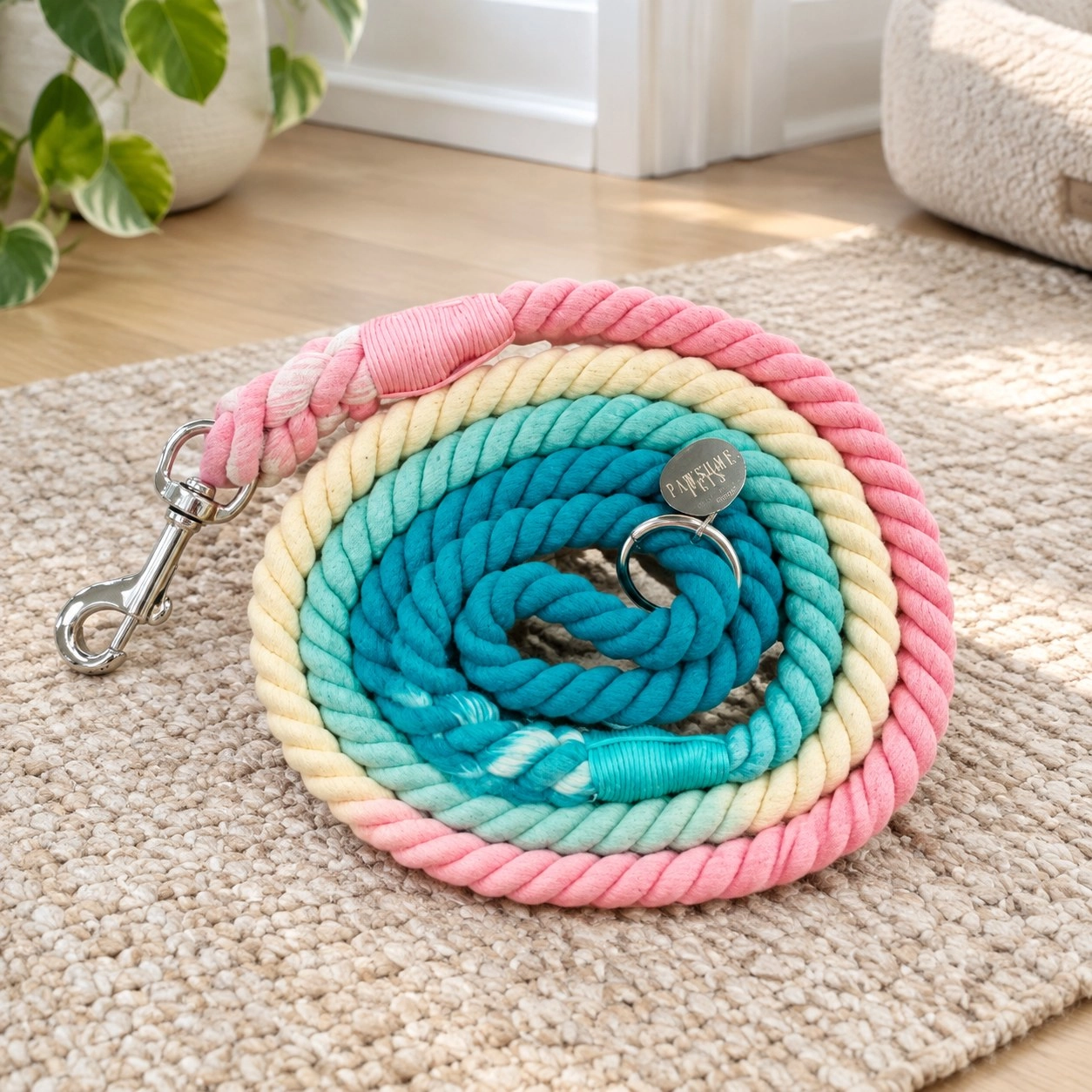 Pawsome Pets New York Rope leash - Candyland — Colliers, laisses et harnais