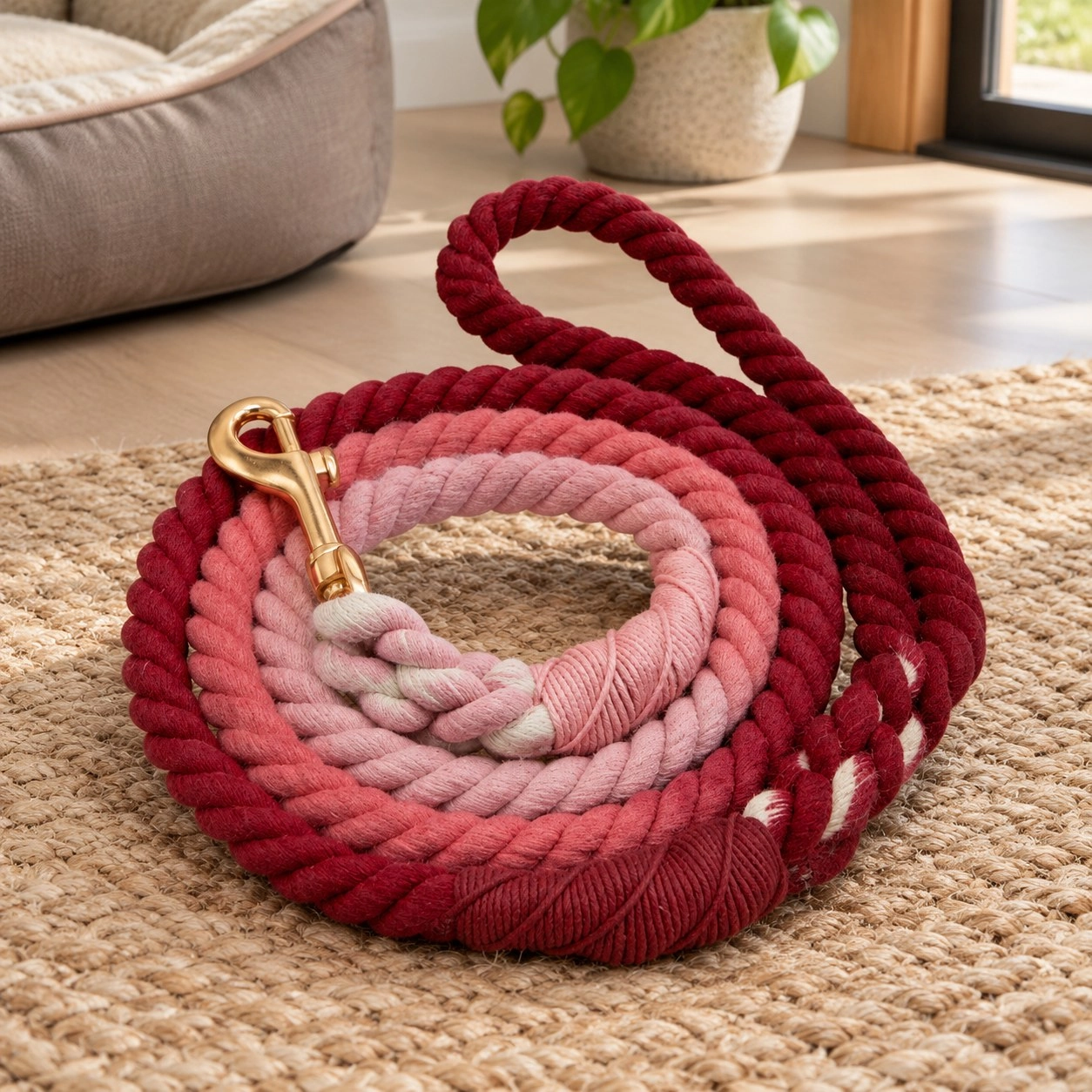 Pawsome Pets New York Rope leash - Canna — Colliers, laisses et harnais