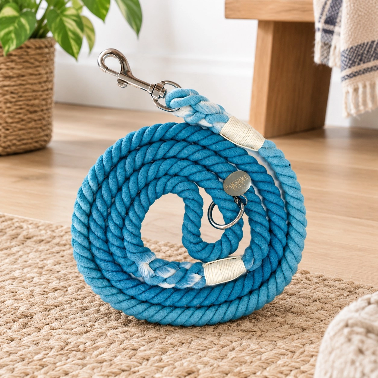 Pawsome Pets New York Laisse en corde - Cobalt blue king — Colliers, laisses et harnais