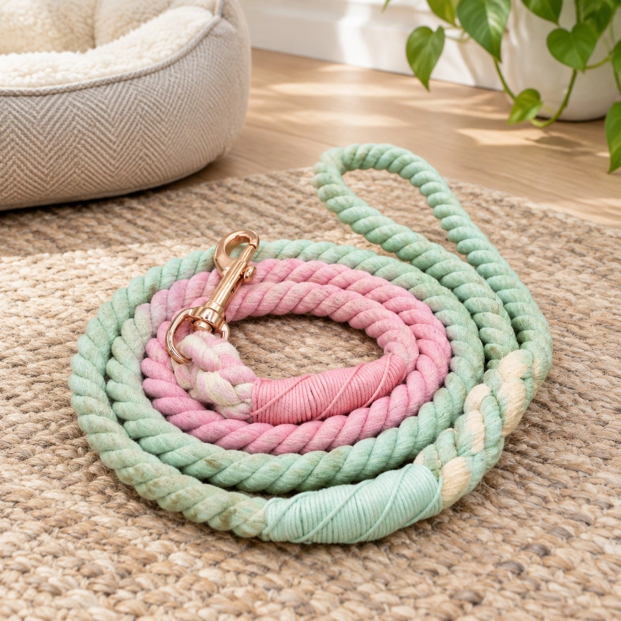 Pawsome Pets New York Rope leash - Daisy — Colliers, laisses et harnais