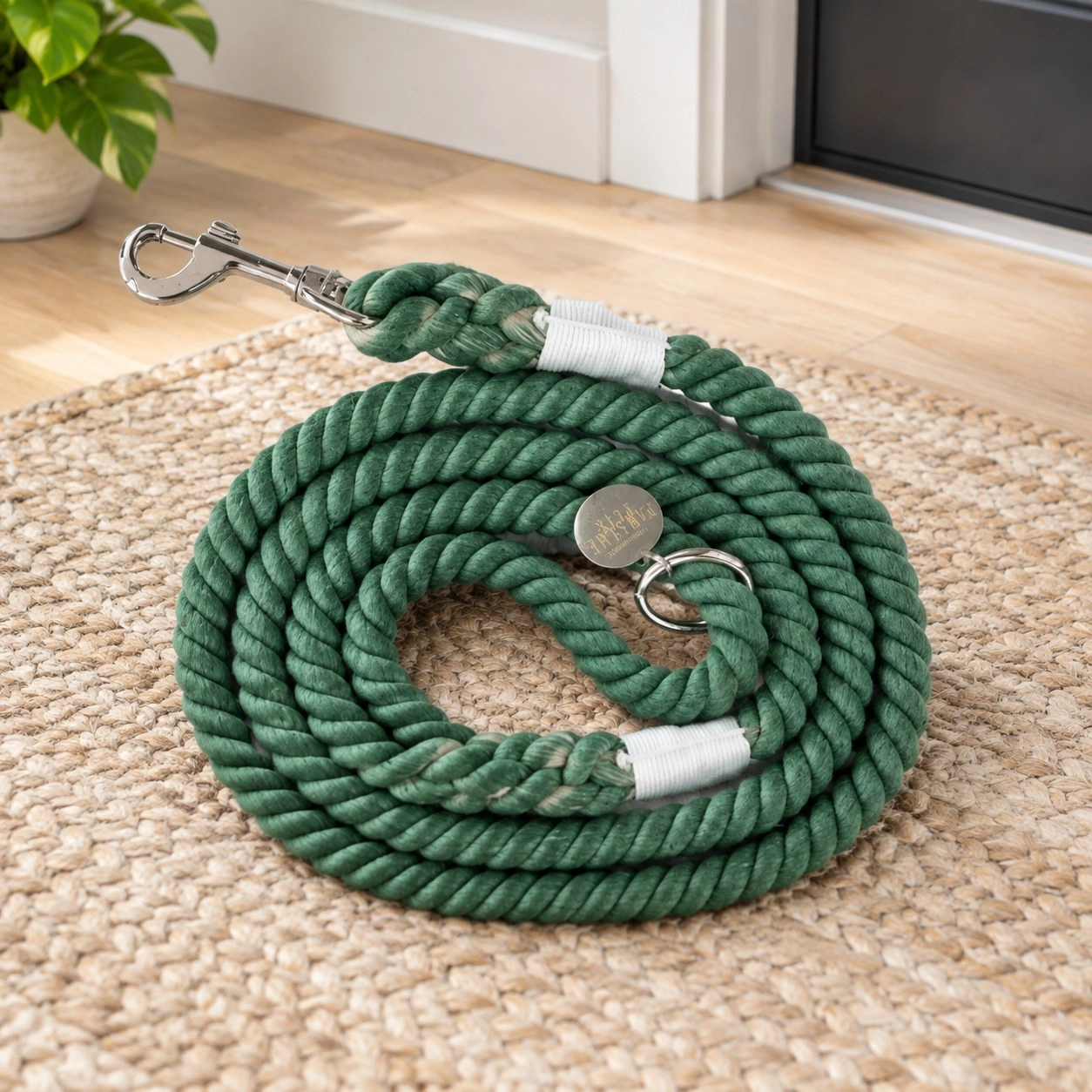 Pawsome Pets New York Laisse en corde - Emerald green — Colliers, laisses et harnais