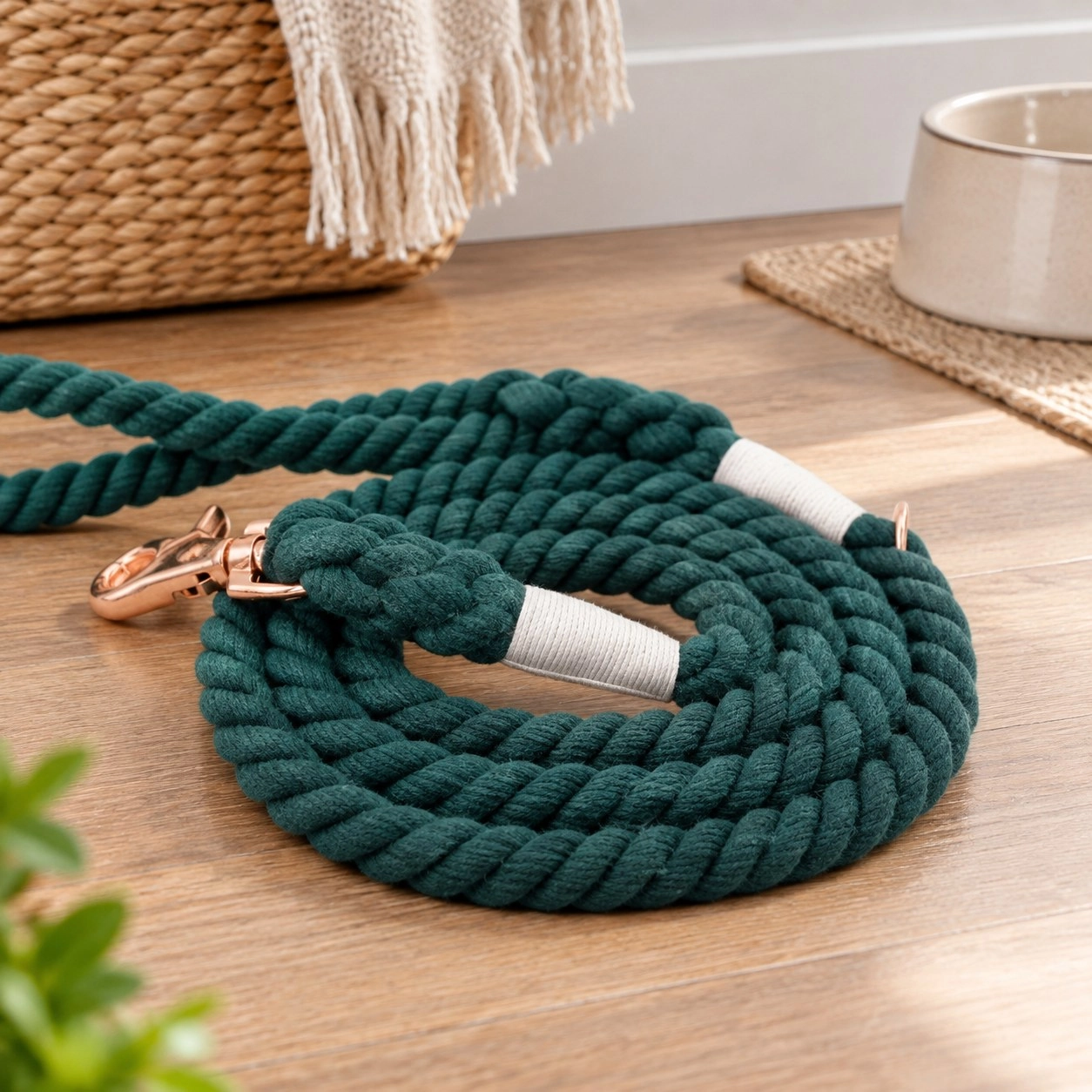 Pawsome Pets New York Laisse en corde - Emerald — Colliers, laisses et harnais