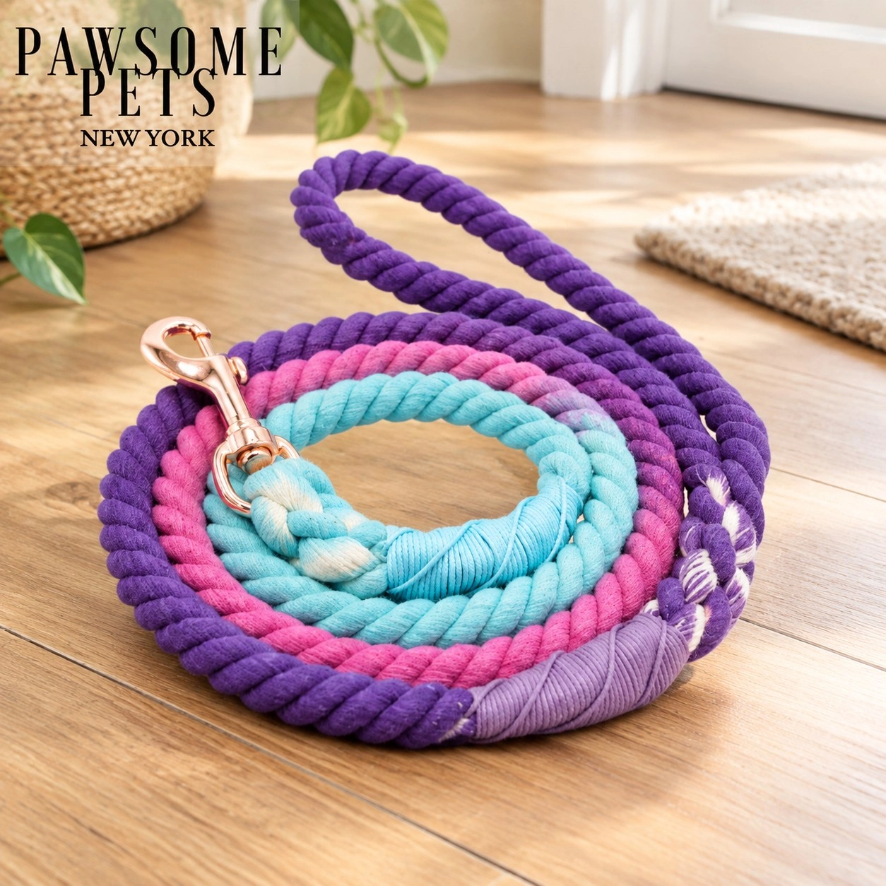 Pawsome Pets New York Laisse en corde - Gladiolus — Colliers, laisses et harnais