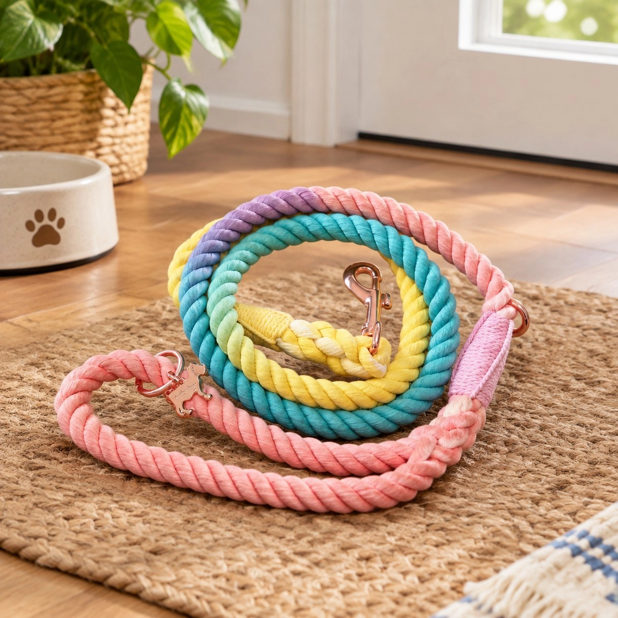 Pawsome Pets New York Laisse en corde - Hawaii vibes — Colliers, laisses et harnais