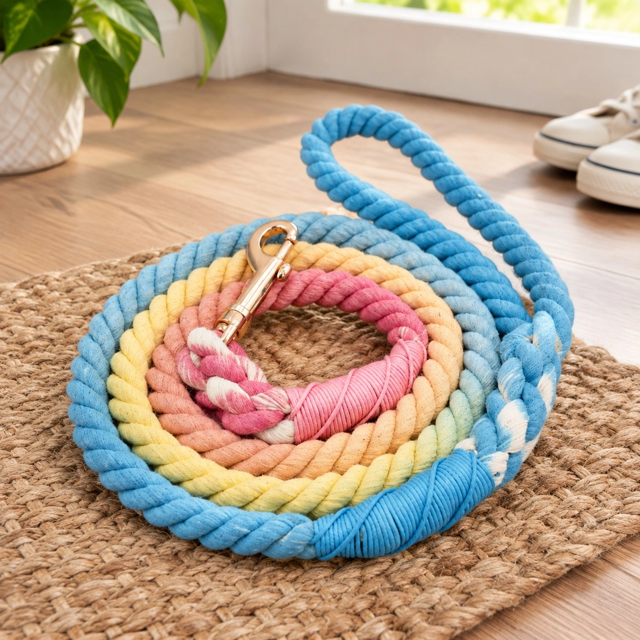 Pawsome Pets New York Laisse en corde - Hawaiian vibes — Colliers, laisses et harnais