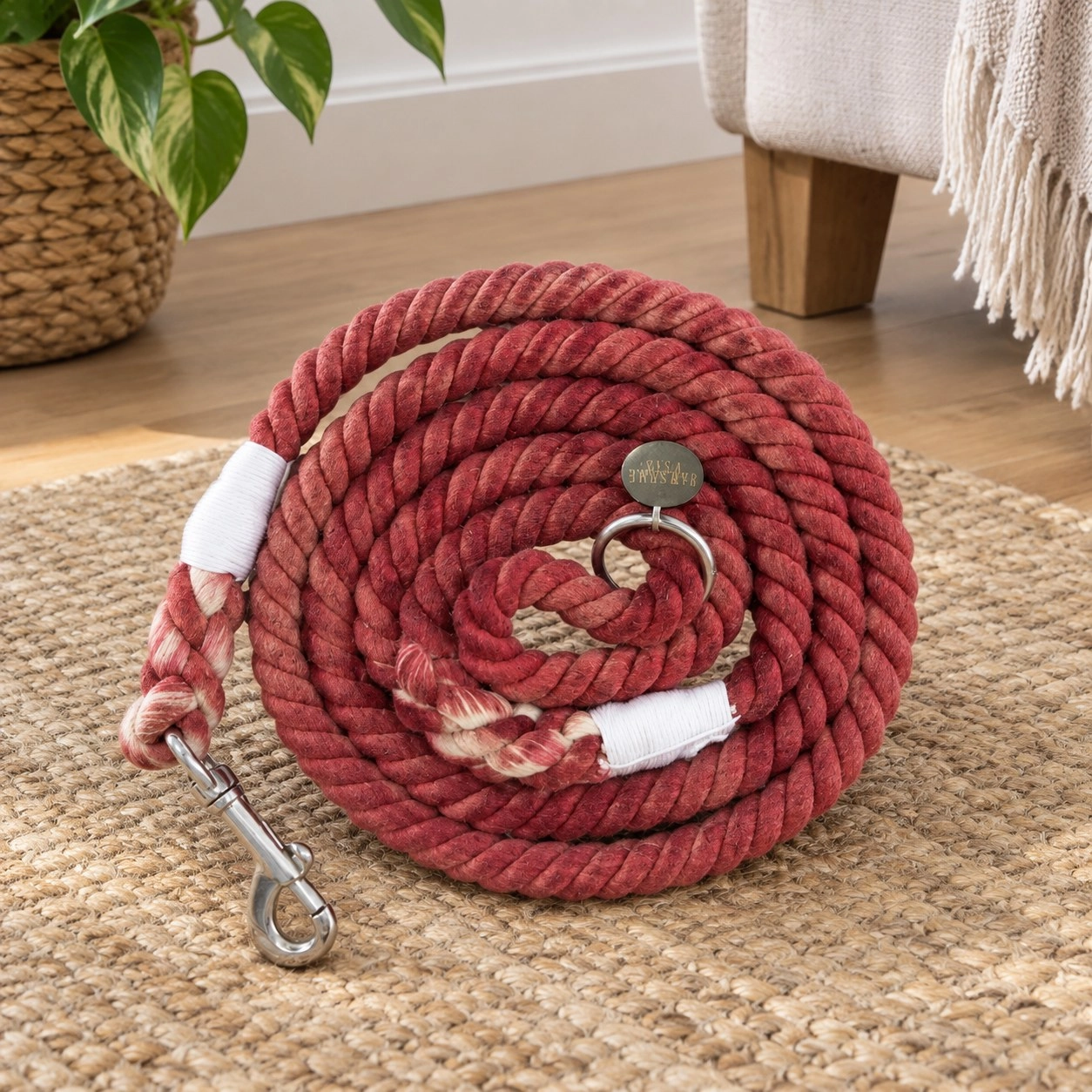 Pawsome Pets New York Laisse en corde - Henna — Colliers, laisses et harnais