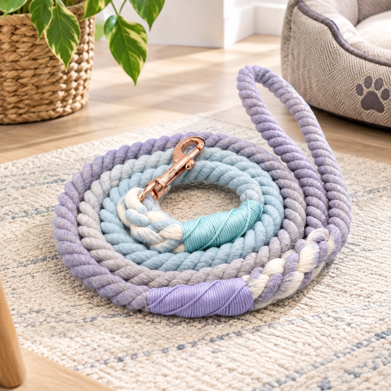 Pawsome Pets New York Laisse en corde - Hyacinth — Colliers, laisses et harnais