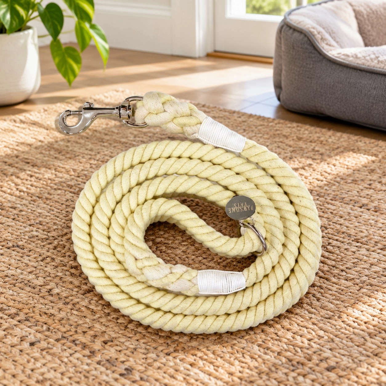 Pawsome Pets New York Laisse en corde - Maize — Colliers, laisses et harnais