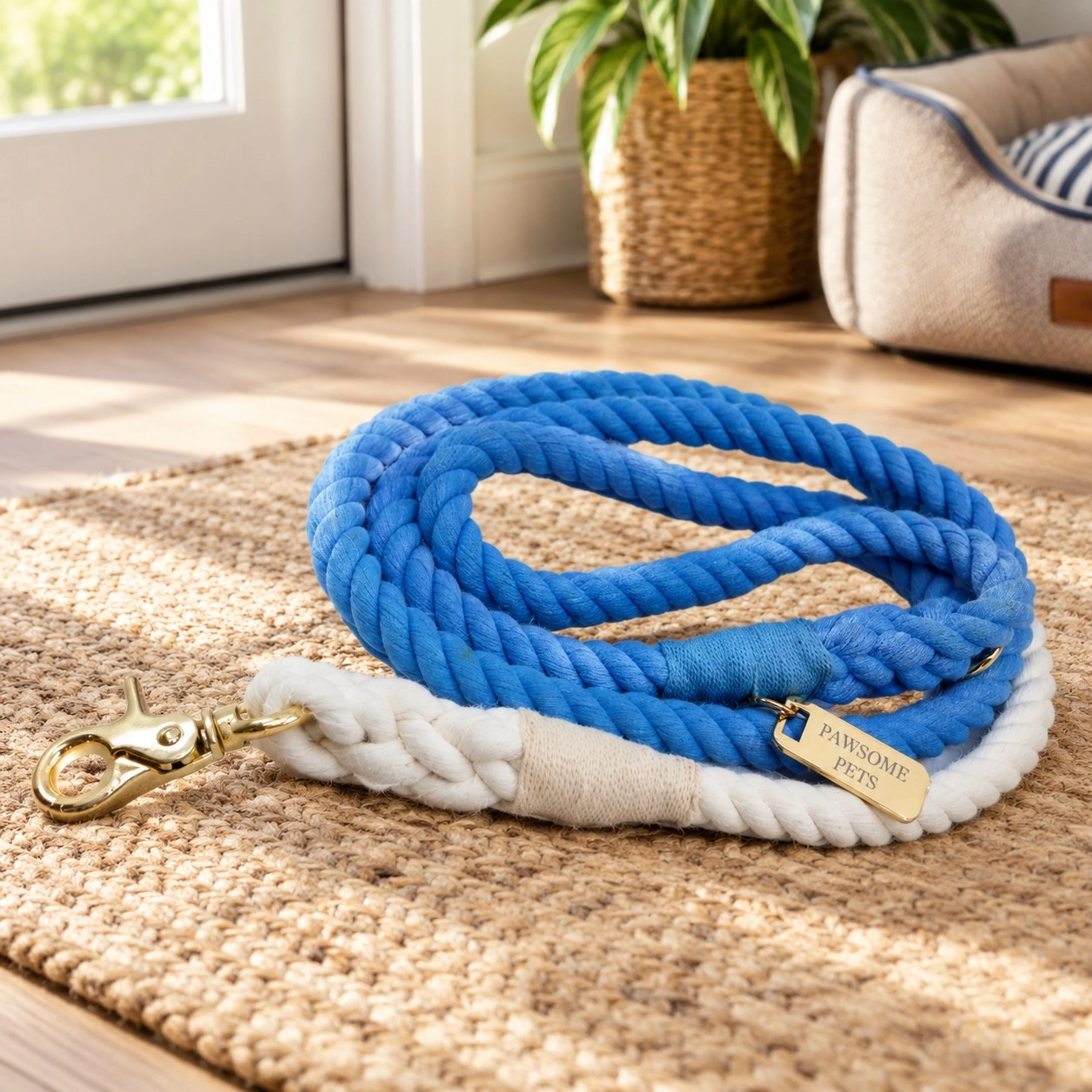 Rope leash - Ocean breeze — Collars, leads and harnesses