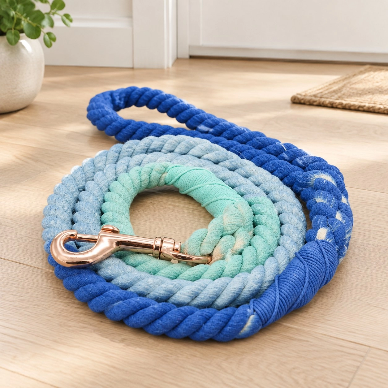 Pawsome Pets New York Laisse en corde - Oceanside rainbow — Colliers, laisses et harnais