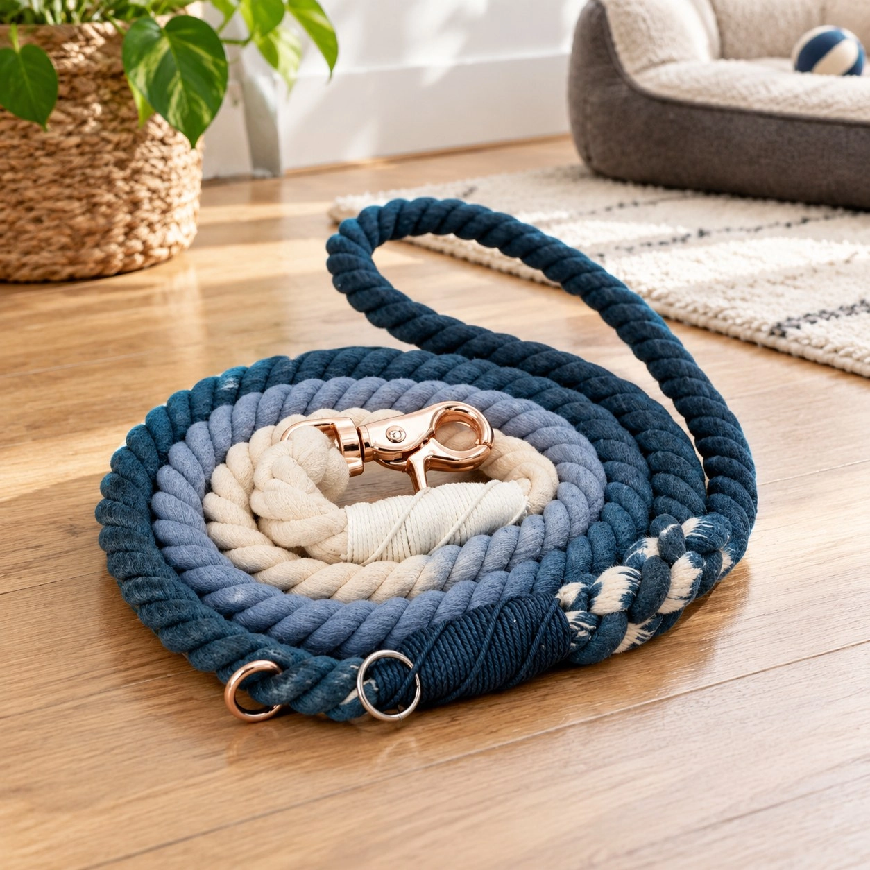 Pawsome Pets New York Laisse en corde - Ombre blue — Colliers, laisses et harnais