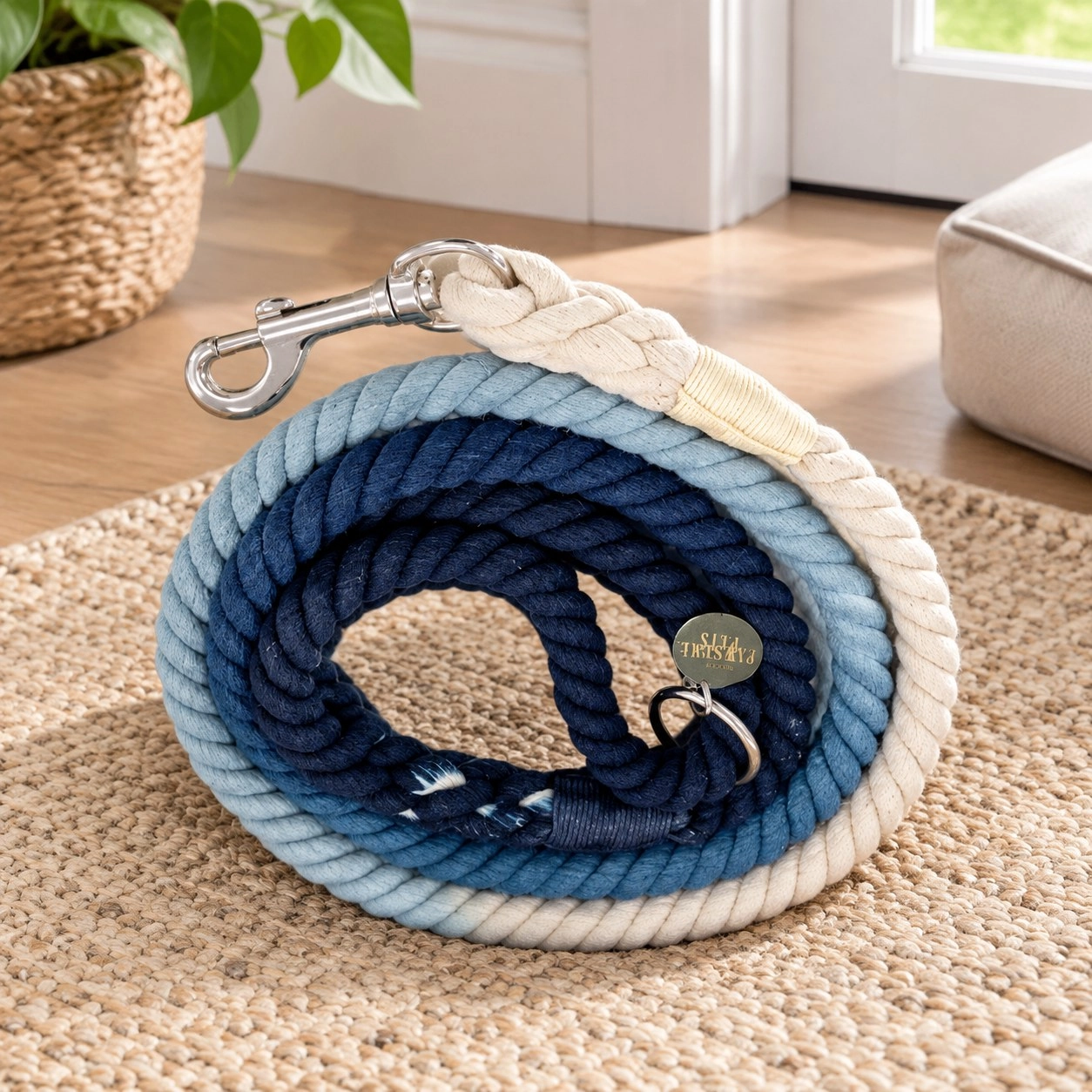 Pawsome Pets New York Laisse en corde - Ombre dark blue — Colliers, laisses et harnais