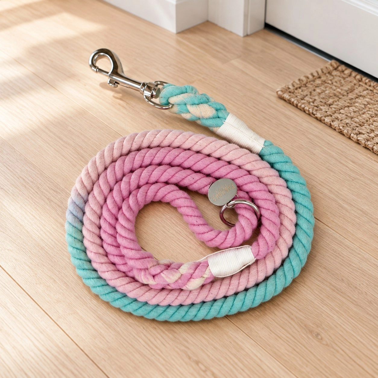 Pawsome Pets New York Laisse en corde - Ombre moon blue pink — Colliers, laisses et harnais