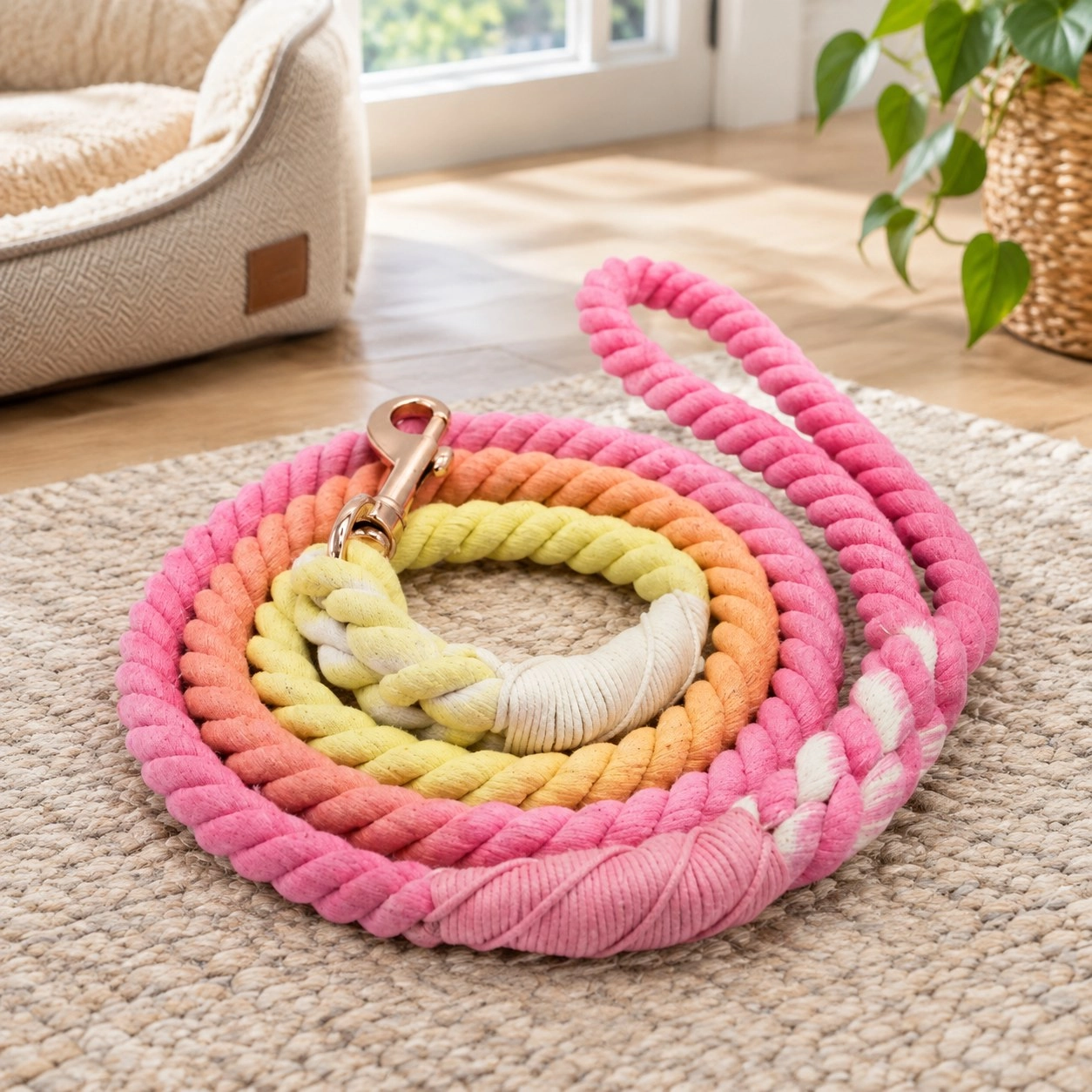 Pawsome Pets New York Laisse en corde - Peony — Colliers, laisses et harnais