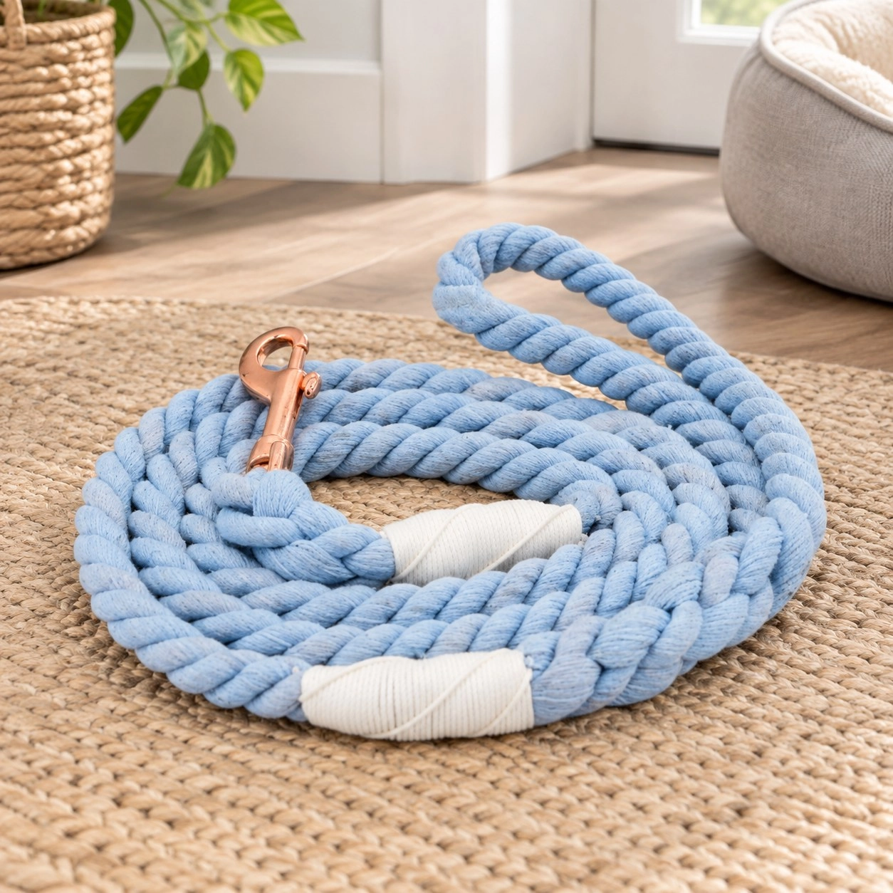 Rope leash - Periwinkle — Collars, leads and harnesses